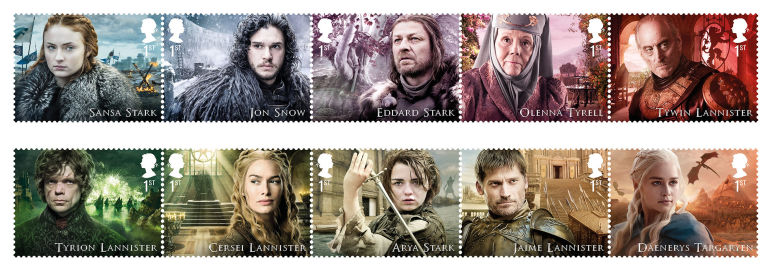 В Британии появятся марки, посвященные Игре престолов